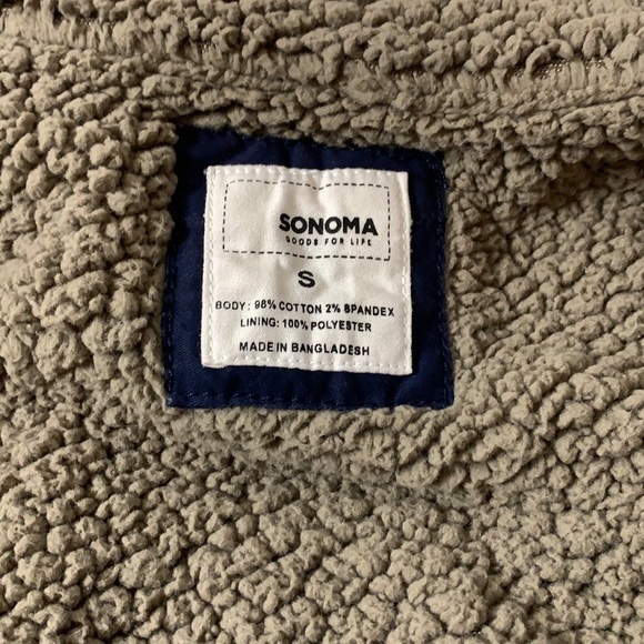 Women’s Sonoma Blue Faux Fur Lining Winter Vest Size Small - Picture 7 of 11